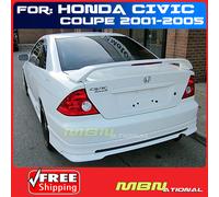 01-05 Per Honda Civic 2D Posteriore Tronco Spoiler LED Freno Luce Dipinta NH578