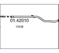 01.42010 MTS TUBO MARMITTA CENTRALE PER CITROEN SAXO 1.0