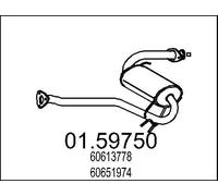 01.59750 MTS MARMITTA CENTRALE ALFA ROMEO GTV 2.0