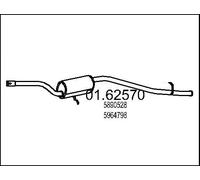 01.62570 MTS MARMITTA SILENZIATORE TERMINALE FIAT Uno 0.9
