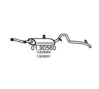 01.90560 MTS MARMITTA SILENZIATORE POSTERIORE SUZUKI Vitara 1.6