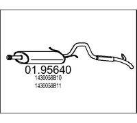 01.95640 MTS MARMITTA SILENZIATORE POSTERIORE SUZUKI Vitara 1.6