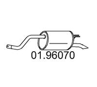 01.96070 MTS MARMITTA SILENZIATORE POSTERIORE FIAT Punto 1.2 II
