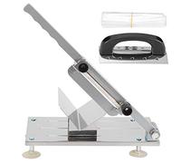 01 Affettatrice Multifunzione, Tagliacarne per Congelare, per Rotoli di Montone, Forniture da Cucina Manzo (Argento, Alluminio)