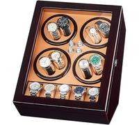 01,Espositore per Carica Orologi Automatico, 8 Caricatori + 5 Cuscini, con Luce Interna E Motore Silenzioso, 5 modalità di Rotazione, per Orologi da Uomo/Donna