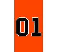 01 Generale Lee Hazzard Toppa Ricamata Termoadesiva Piccola, Toppa Ricamata da Stirare o da Cucire per Tessuti, T-shirt, Jeans, Abbigliamento