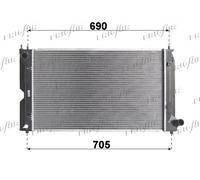 0115.3143 FRIGAIR Radiatore, Raffreddamento motore per TOYOTA