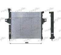 0118.3016 FRIGAIR Radiatore, Raffreddamento motore per JEEP