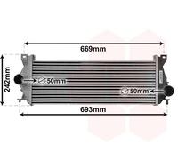 02014707 VAN WEZEL Intercooler per LAND ROVER