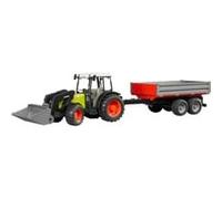 Bruder 02112 - Claas Trattore Nectis 267 F Con Benna E Rimorchio (1 Accessorie)