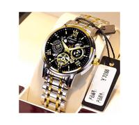 (022 silver steel white surface) Men's Automatic Mechanical Quartz Watch Luminous Waterproof Luxury Business Wristwatch Swiss Style