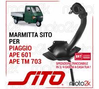 0226 SCARICO MARMITTA SITOPLUS SITO PLUS PER PIAGGIO APE CAR P2 P3