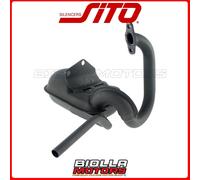 0244 MARMITTA SCARICO SITO PIAGGIO APE TMP 50/EUROPA/MIX/MIX KAT - STEEL 2T