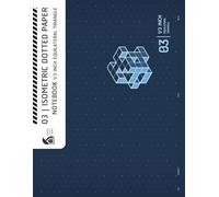 03 | 1/3 Inch Equilateral Triangle Isometric Dotted Paper Notebook (Horizontal Layout): 3D Isometric Dot Grid Paper for Architectural Engineering & Product Design (Japanese Blue Cover)