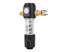 03 Prefiltro Purificatore Tutta la Casa Spin Down Sedimenti Filtro Acqua Sistema Centrale Controlavaggio Maglia In Acciaio Inox(DN15)