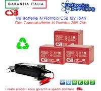 Kit Batterie Cicliche 24V 15Ah Come Batterie 24V 15Ah batterie 24V 15Ah