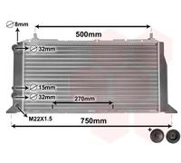 Radiatore Alette di raffreddamento montate meccanicamente 03002026 VAN WEZEL