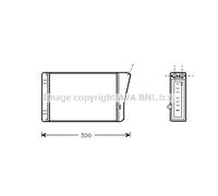 03054182 1806110 Radiatore Riscaldamento Interno Stufa Opel OMEGA