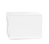 Scatola quadrata per torta con coperchio bianca 40,5 x 40,5 x h 25 cm