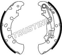 034.115 TRUSTING Kit ganasce freno per FIAT,LANCIA