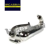 0372 - MARMITTA SILURO CROMATA FACO MAX 102 CC VESPA 50 R L N SPECIAL