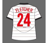 04-05 Man United Third Name Set - Fletcher #24 Velvet Fan Made Heat Transfer