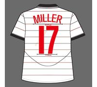 04-05 Man United Third Name Set - Miller #17 Velvet Fan Made Heat Transfer