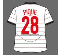 04-05 Man United Third Name Set - Patch trasferimento di calore Pique #28...