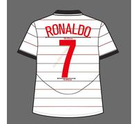 04-05 Man United Third Name Set - Ronaldo #7 Velvet Fan Made Heat Transfer Flock