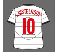 04-05 Man United Third Name Set Van Nistelrooy Velvet Fan Made Heat Transfer