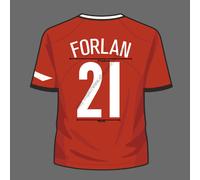 04/05 Manchester Home Name Set - FORLAN #21 Custom Print Cup Style