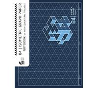 04 | 1/4 Inch Equilateral Triangle Isometric Graph Paper Notebook (Horizontal Layout): 3D Isometric Graph Paper Subtle Grid for Architectural Engineering & Product Design (Japanese Blue Cover)