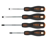 04-204 Set: cacciaviti Phillips, piatti PH1, PH2, SL 5, SL 6 4 pz. NEO TOOLS