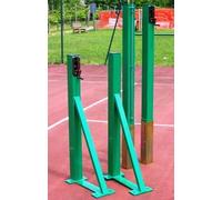 (04) NR 1 IMPIANTO PALI TENNIS IN TUBO QUADRO MM 80X80+TENDIRETE OTTONE+BUSSOLE