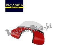 0407 - PARABREZZA CUPOLINO ROSSO + STAFFE VESPA 50 R L N 125 ET3