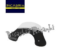 0411 - PARABREZZA CON STAFFE CUPOLINO NERO VESPA PX 125 150 200 - PX ARCOBALENO