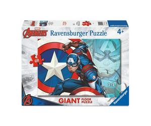04217 Ravensburger - Captain America - Puzzle Giant Floor - 60 pezzi