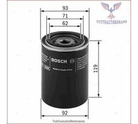 Bosch P3278 - Filtro Olio