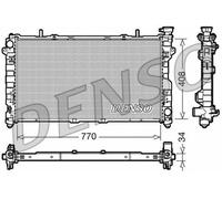 04677523AA Radiatore motore per CHRYSLER VOYAGER IV 3.3 00" -> 08" ORIG. DENSO