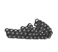 04C-1 Catena a rulli in acciaio al carbonio/connettore a maglie for trasmissione a catena singola, passo 6,35 mm, fibbia mezza/intera, 1 pezzo(Roller Chain 0.5M)