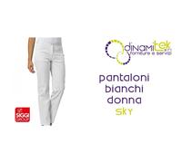 04PA0379/00 PANTALONI BIANCHI DONNA SKY SIGGI