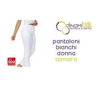 04PA0997/00 PANTALONI BIANCHI DONNA TAMARA SIGGI taglia 46