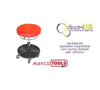 05.083.03 SGABELLO REGOLABILE CON PORTA UTENSILI PER OFFICINA SPIN MARCO TOOLS