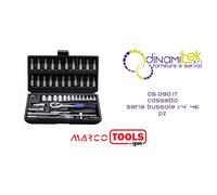 05.090.17 CASSETTA SERIE BUSSOLE 1/4 46 PZ SPIN MARCO TOOLS