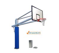 (05) 1/2 IMP. BASKET/MIBASKET TUBO S. CM 20X20X0,3 SBALZO CM 225 REG. + BUSSOLE