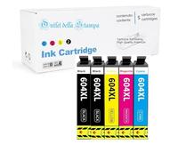 05 Cartucce Compatibili con Epson T604XL da Outlet della Stampa per EXPression Home XP-3200, XP-2200, XP-2205, XP-4200, XP-4205, XP-3205, WorkForce WF-2950DWF, WF-2930DWF, WF-2935DWF, WF-2910DWF