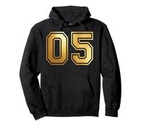05 Numero Cinque Sport di Squadra Grafica Varsity Matching Felpa con Cappuccio