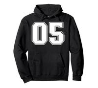 05 Numero Cinque Team Sport Graphic Design Varsity Matching Felpa con Cappuccio