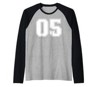 05 Numero Cinque Team Sport Graphic Design Varsity Matching Maglia con Maniche Raglan