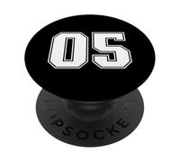 05 Numero Cinque Team Sport Graphic Design Varsity Matching PopSockets PopGrip Adesivo